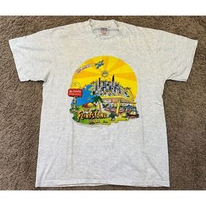 RARE Vintage 1994 Flintstones McDonald’s Chicago Promo T-Shirt Single Stitch L